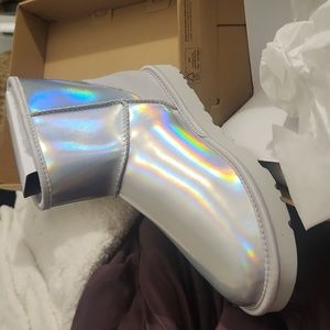 Silver short uggs